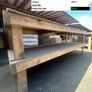 Heavy Duty Wooden Work Bench 249cm Workshop Table Image 3