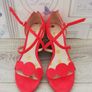 Boden new ladies Cassie Espadrille wedge shoes in red suede UK 3.5.. EUR 36 Image 5