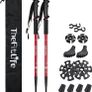 Hiking Walking Trekking Poles - 2 Pack With Antishock And Quick Lock System, Telescopic, Collapsible, Ultralight For Hiking, Camping, Mountaining, Backpacking, Walking, Trekking MULTIPLE COLOURS AVAILABLE (FREE POSTAGE) Image 5