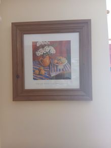 Framed Art Print: "The Striped Cloth" by Edward Noot