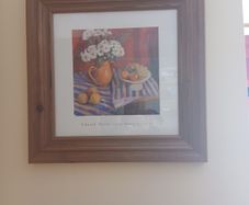 Framed Art Print: "The Striped Cloth" by Edward Noot