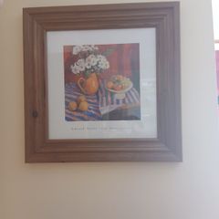 Framed Art Print: "The Striped Cloth" by Edward Noot