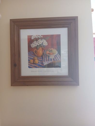 Framed Art Print: "The Striped Cloth" by Edward Noot