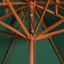 Double Decker Parasol 270x270 cm Wooden Pole Green Image 4