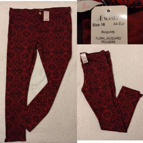 Floral Jacquard Trousers NEW WITH TAGS