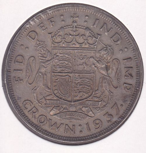 G.B. 1937 Crown - .500 silver