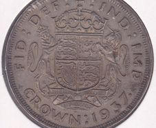 G.B. 1937 Crown - .500 silver