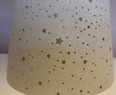 Linen fabric Light grey ceiling shade