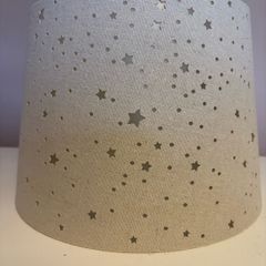 Linen fabric Light grey ceiling shade
