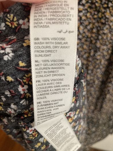 Fat Face black floral dress