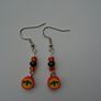 Halloween earrings,bat earrings . Jewellery, Earrings,Gift Image 3