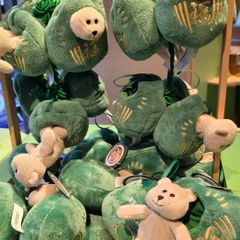 Starbucks Japan Shibuya Crossing Exclusive Bearista Daruma Plush - Green Lucky Charm New with Tags