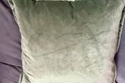 Velvet 'sage' cushion covers (x 3)