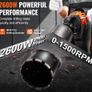 Core Drill Machine 2.03-18 cm Dia 2600W Handheld and Stand Core Drill Rig Image 4