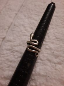 vintage sterling silver snake ring