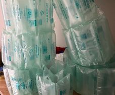 boxes and air filled packaging