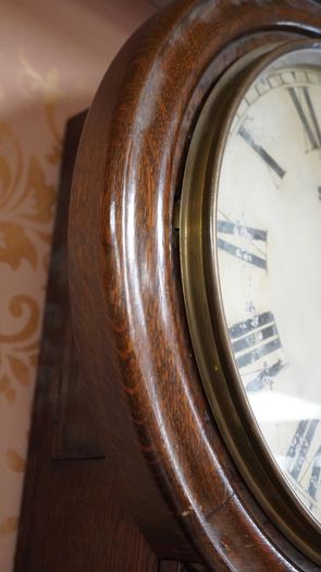 Antique Irish Oak Wall Clock, c.1910