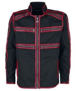 Gothicana Men's Between-Seasons XXL Jacket with Faux Leather Details (Brand New and Unopened)