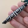 Antique Himalayan Tibetan 12 Eyes Agate Dzi Bead Amulet Pendant Necklace Image 3