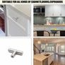 20 Pack 12mm Cabinet Door Handle Drawer Knobs Brushed Nickel Stainless Steel Cupboard Knobs Hardware Wardrobe Knobs 50mm/2" Long (MULTIPLE PACKS AVAILABLE) Image 5