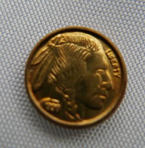US Miniature 24K Gold Plated Token