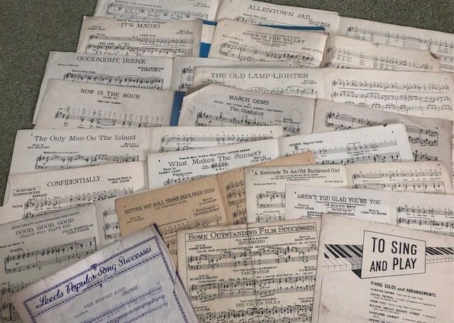 Vintage Sheet Music - Bundle of 36 items