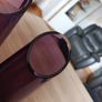 Set of 3 vintage Swedish style purple glass vases in the manner of Aseda Glassbruk designed by Bo Borgstrom. Image 9
