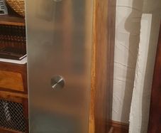 smoked glass shelf