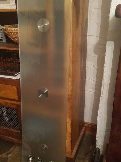 smoked glass shelf
