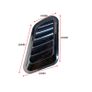 Universal Carbon Fiber Car Van Decorative Cell Air Flow Intake Hood Scoop Bonnet Vent Cover Stickers Decoration Styling Image 2