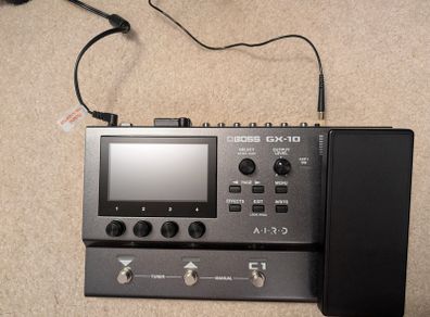 Boss GX10 Guitar Multi Effects Processor plus Boss BT Dual Bluetooth adapter