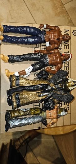 WWE 54 action figures, The 4 wrestlers in the last photo are sold
