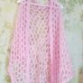 Ladies handmade pink mohair shawl Image 4