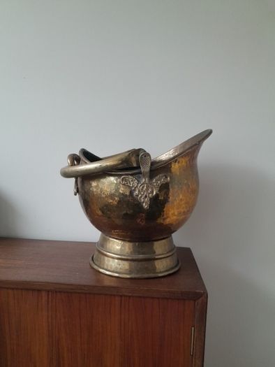 Solid Brass Coal Bucket Helmet