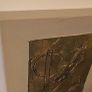 Taupe & Gold Canvas Painting Image 2