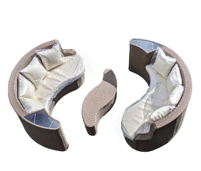 Garden furniture rattan day bed sofa set
