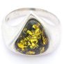 Sterling Silver Natural Baltic Amber  Ring Image 2