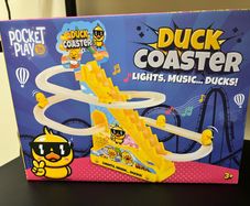 Small Ducks Climbing Toys, Electric Duck Slide, Duck Roller Coaster Toy, Duck Track Slide Toy, Electric Duck Climbing Stairs, Toddler Duck Slide Toy, Duck Slide Toy for Kids