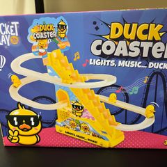 Small Ducks Climbing Toys, Electric Duck Slide, Duck Roller Coaster Toy, Duck Track Slide Toy, Electric Duck Climbing Stairs, Toddler Duck Slide Toy, Duck Slide Toy for Kids