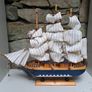 Wooden sailing boat ornament Image 2
