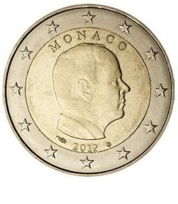 Monaco 2 Euro Regular National Coin 2012. Uncirculated.