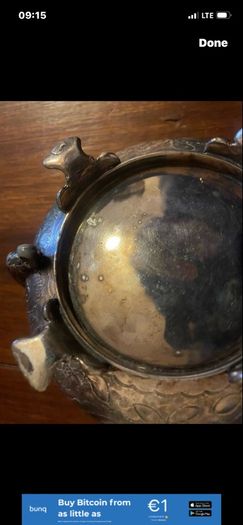 Antique teapot and sugar bowl