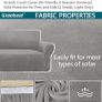 3/2/1 Stretch Velvet couch covers Image 10