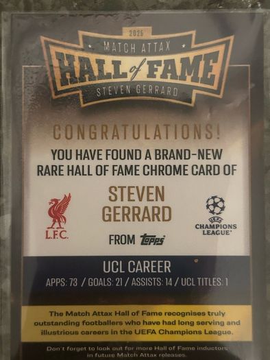match attax hall of fame