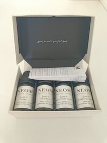 NEOM Wellbeing Essential Oil Blends Set - 4 x 10ml - Boxed - RRP E82