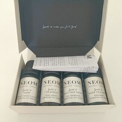 NEOM Wellbeing Essential Oil Blends Set - 4 x 10ml - Boxed - RRP E82