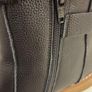 Genuine Leather Black Fur Lined Ankle Boots Size 5 Image 4