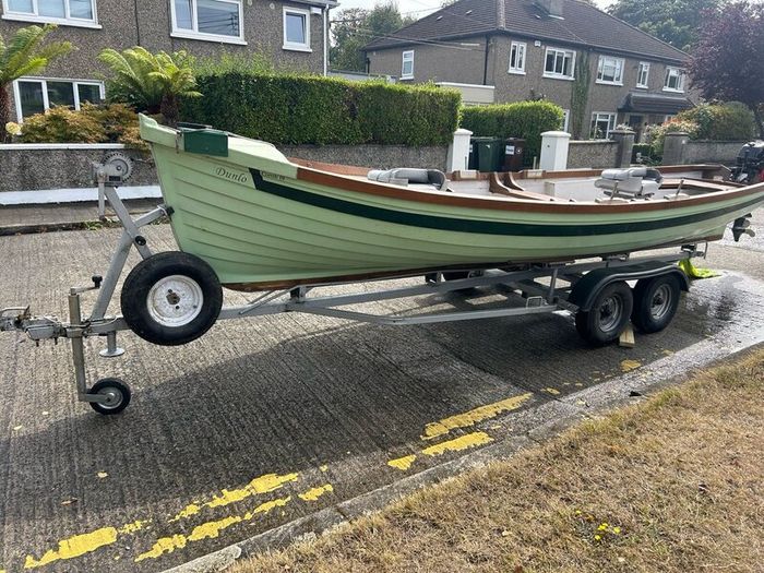Lake boat, trailer and 15hp engine