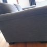 2 seater grey fabric sofa Image 2