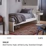 As new Ikea MALM/LUROY Single Bed - White Image 5